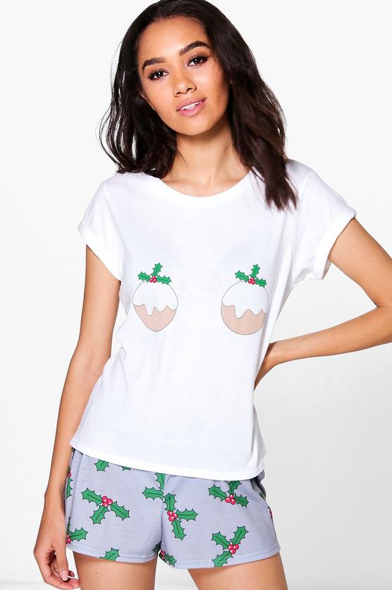 Petite Anna Christmas Pudding Pyjama Set